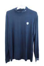 PEARLY GATESハイネックシャツ黒メンズ6053-1166101